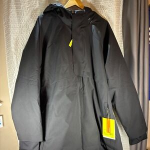 All in Motion Black Cold Weather Insulated Waterproof Wind Resistant Jacket 4X